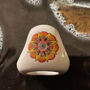 Magic Button Scarf Buckle, Handmade Ceramic Shawl Pin, Unique