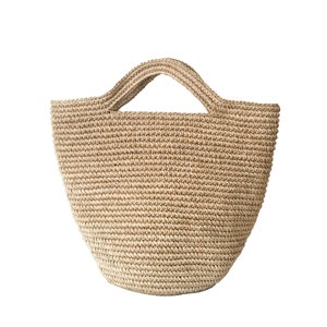 Natural Straw Raffia Handbag Market Bag Handmade Summer Bag - Etsy