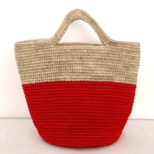 Natural Straw Raffia Handbag Market Bag Handmade Summer Bag - Etsy