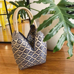 Cuatro Tetas Colombian basket / Raffia Straw basket / Storage Bin / Home Decor / Sustainable