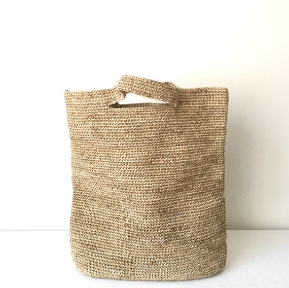 Natural Straw Raffia Handbag Market Bag Handmade summer bag | Etsy