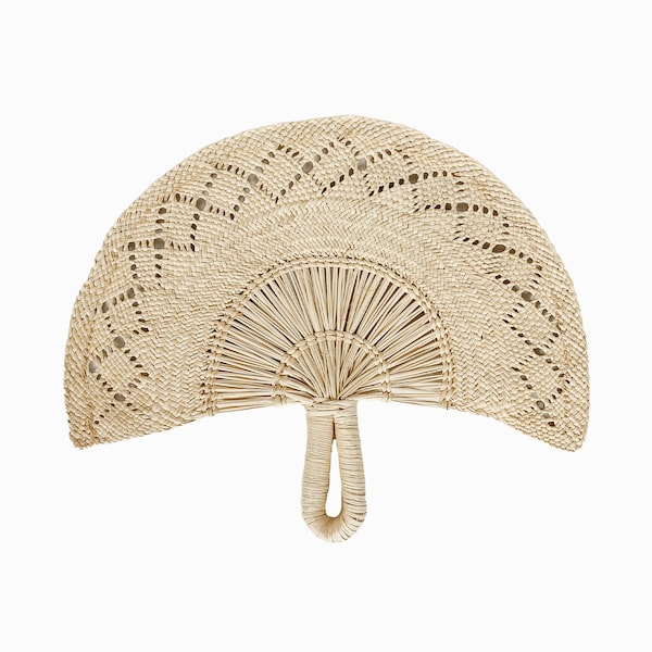 Iraca hand fan / Straw Raffia fans / Wedding Favors / Bachelorette Party / Bridesmaids gifts / Beach wedding gifts / Wall Decor