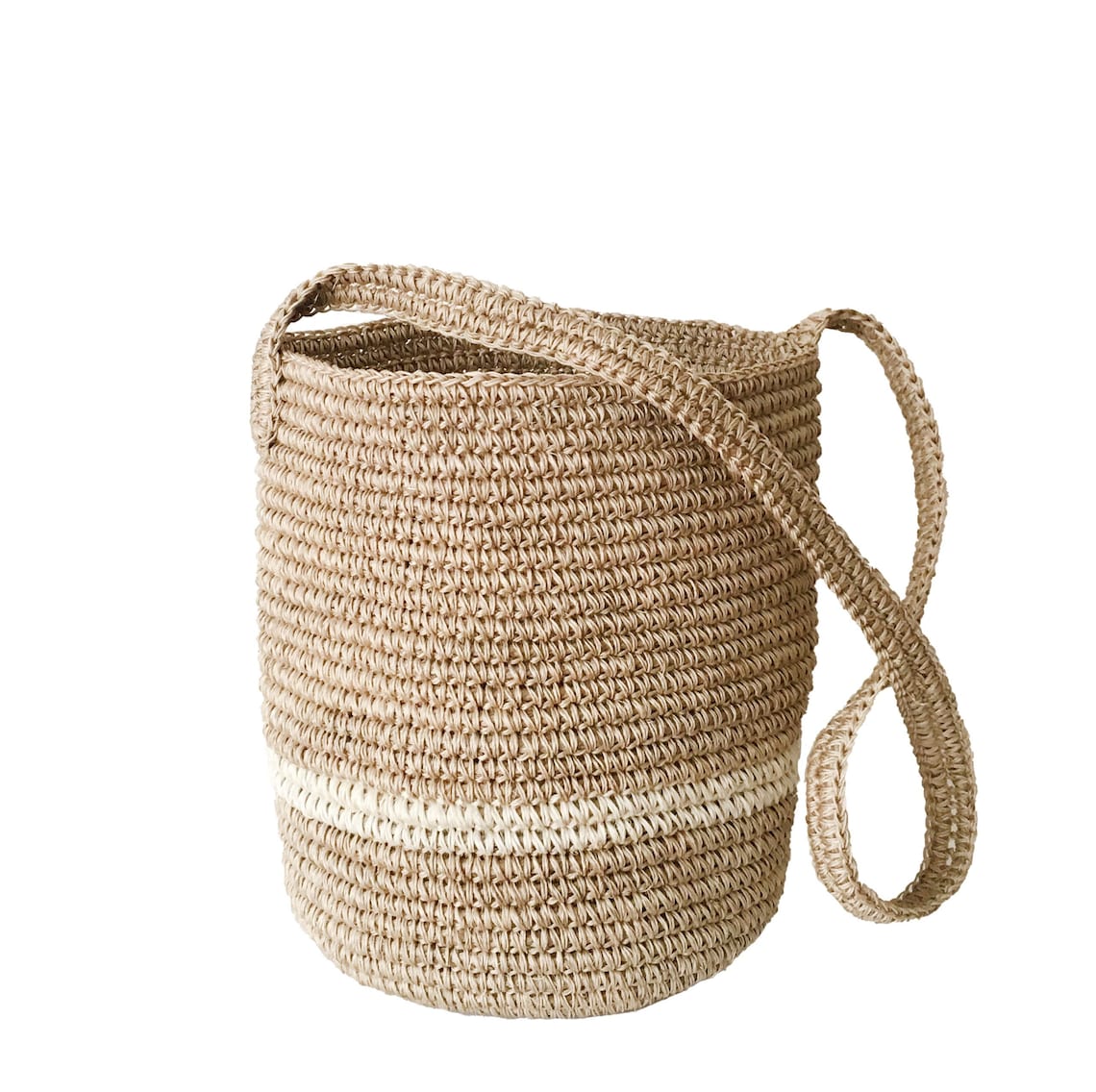 Natural Straw Raffia Bucket Bag Market Shoulder Bag Handmade Etsy