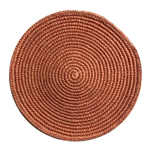 Fique round placemats / Raffia woven placemats / Handmade tableware / Placemat set / Boho dining / Natural sustainable / Straw table runner