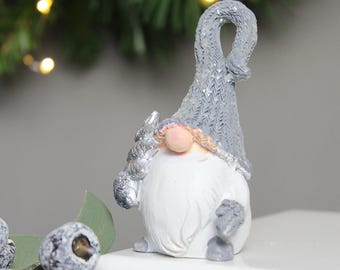 Gonk Santa In Silver Hat
