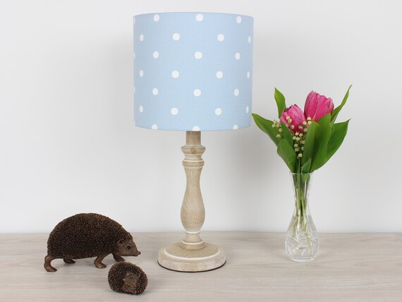 Powder blue cheap lamp shade