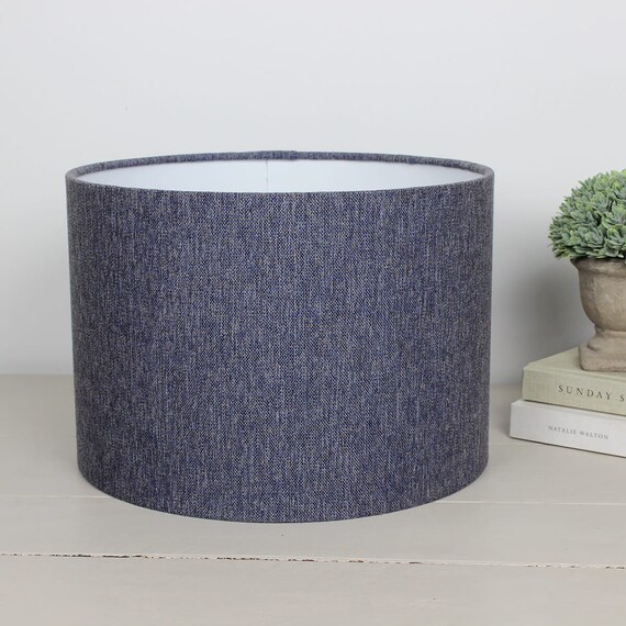 Navy and grey lamp shade deals