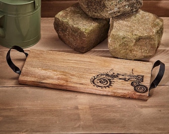 Mango Wood Decorative Engraved Tractor Board