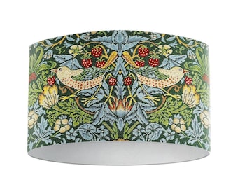 William Morris Tapestry Strawberry Thief Bottle Drum Lampshade