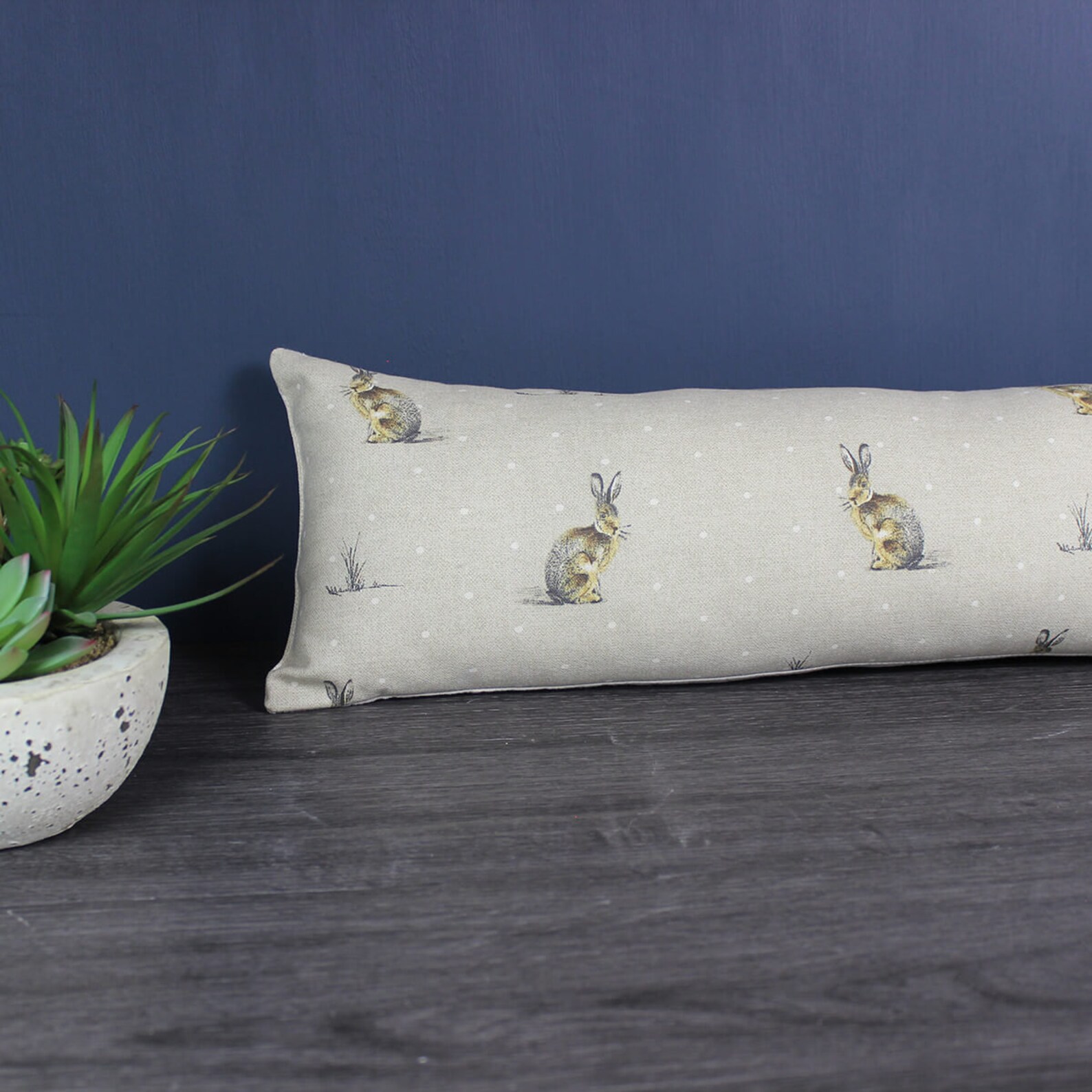 Evans Lichfield Woodland Hare Draught Excluder – Hand-Painted Design, Soft & Warm, Made In UK - View #3