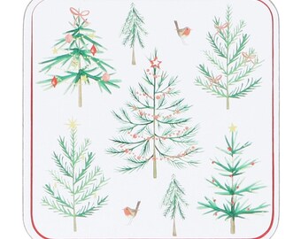 Christmas Tree Coasters - Pack of 4