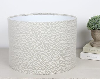 Felix Champagne Cream & Gold Diamond Patterned Lampshade
