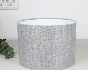 Emilio Ash Grey Drum Lampshade