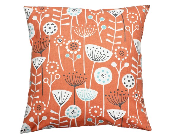 2 x Scandi Style Bergen Burnt Orange Cushion Covers