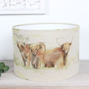 Highland Cattle Cow Voyage Maison Lampshade