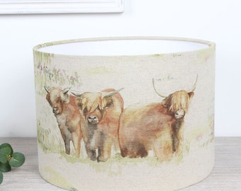 Highland Cattle Cow Voyage Maison Lampshade