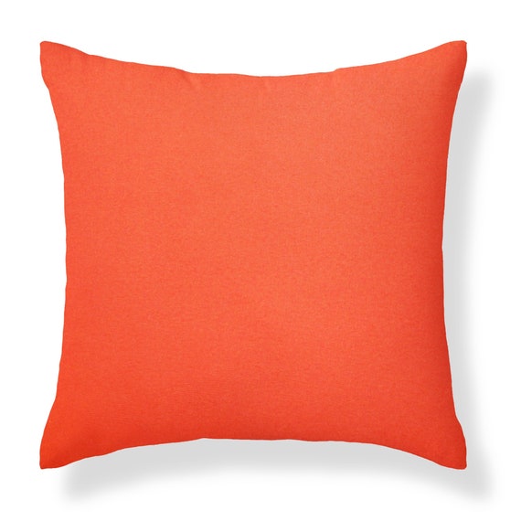 Set of 4 Premium Orange GARDEN Square Water Resistant CUSHIONS
