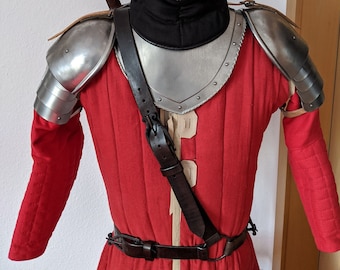 Geralts Sword Shoulder Harness - Witcher 3 , knight sword holder , forged buckles , handmade leather sword holder , scabbard , sheath