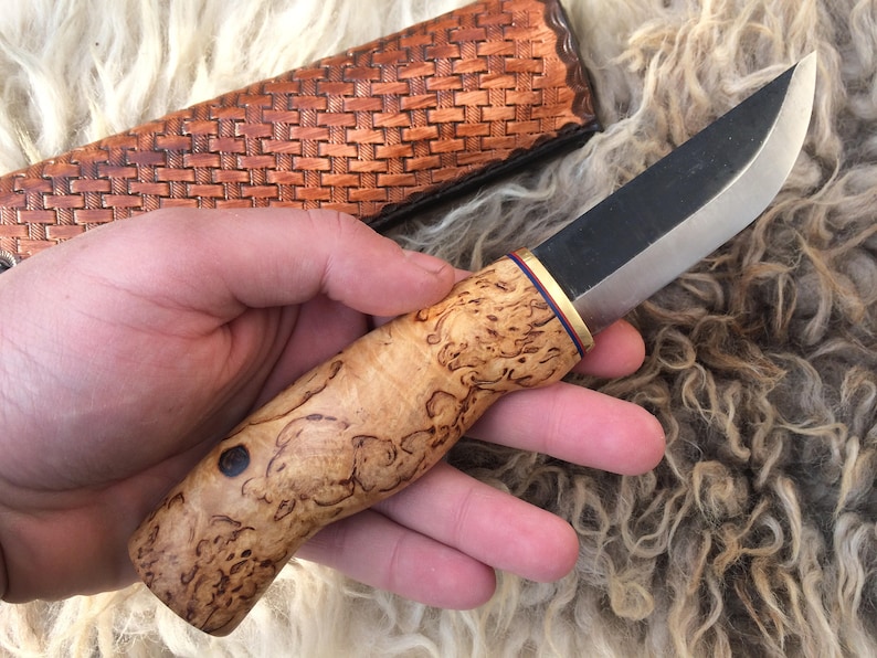 Custom Puukko Hunting Skinning Knife Bushcraft Knife Etsy UK
