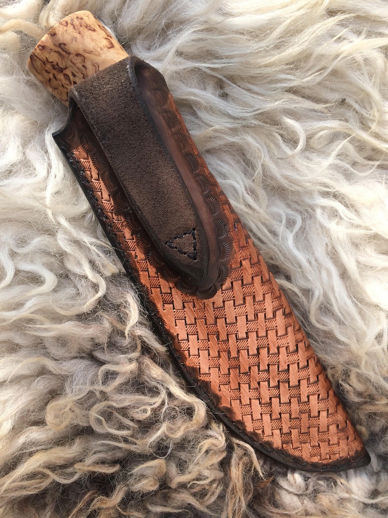 Custom Puukko Hunting Skinning Knife Bushcraft Knife Etsy