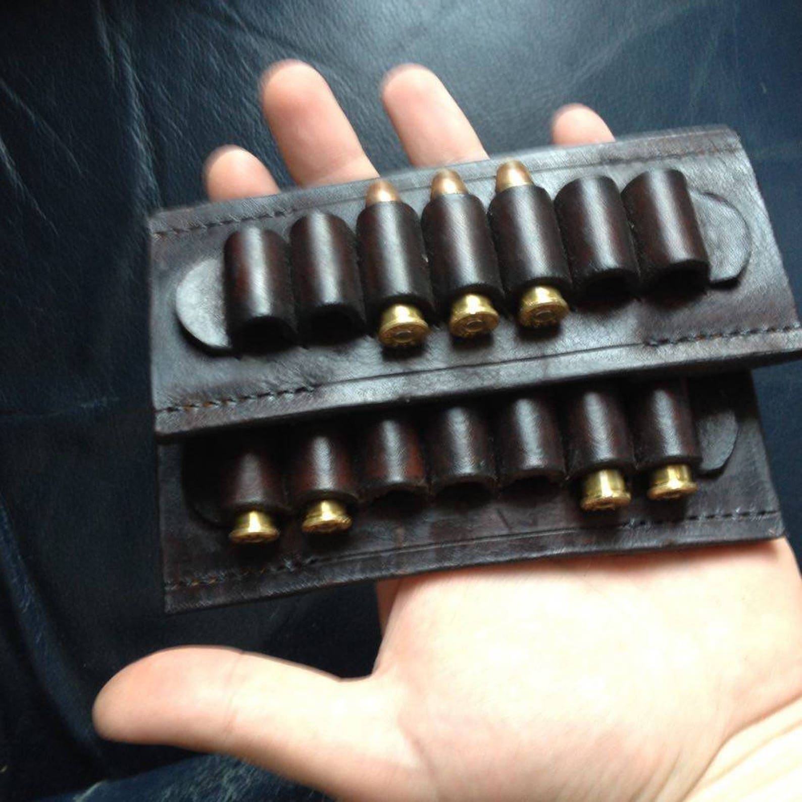 Belt Slide / Ammo Holder Pouch Custom Leather Bushcraft Etsy