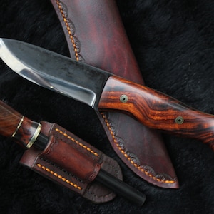 Custom Bushcraft Knife -Ferro Rod Kit