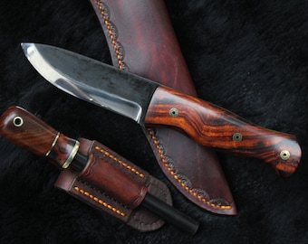 Custom Bushcraft Knife -Ferro Rod Kit