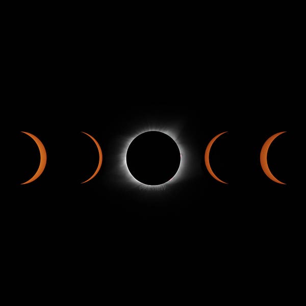 Solar Eclipse Time Lapse Collage
