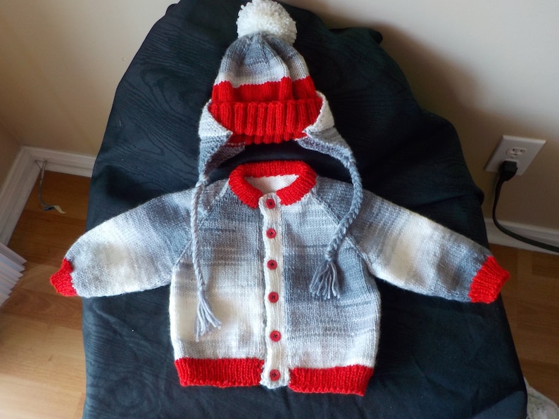 boys sweater and hat