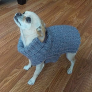 small dog sweater, knit sweater for small dog, pet sweater, cozy sweater for dogs, warm sweater for dog, doggie winter wear,