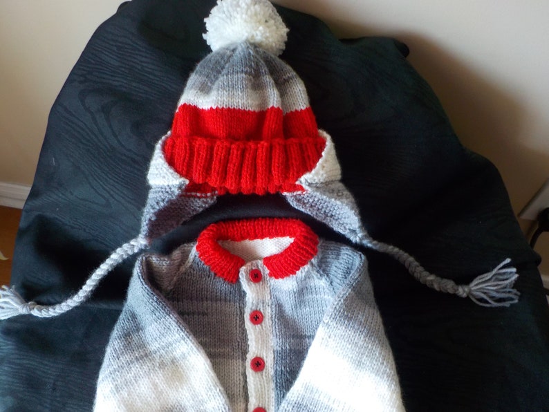 boys sweater and hat
