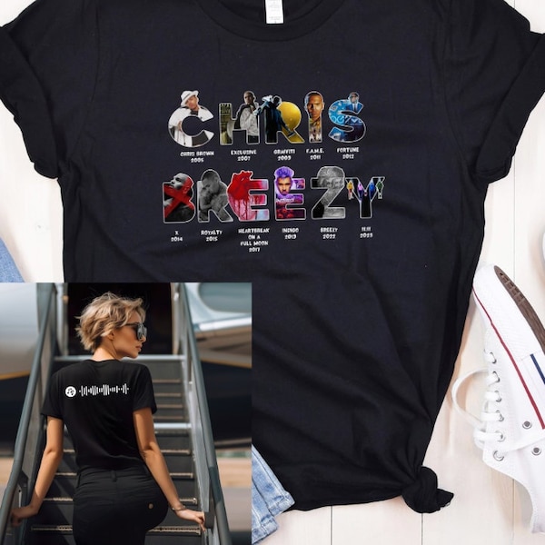 Custom Chris Brown tshirt bootleg shirt C breezy tee vintage gift cb homage tour 2024 11:11 tour fan merch concert music tee spotify code