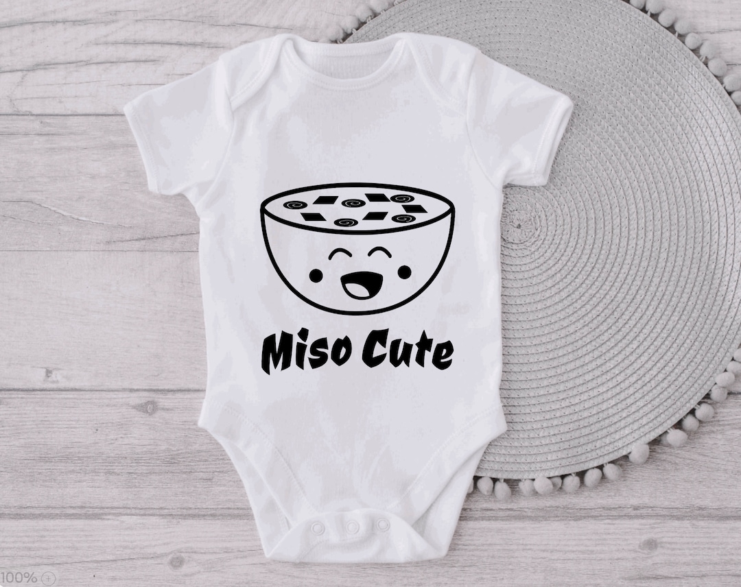 Miso Cute Onesie, Newborn Onesie, Body Suit, Cute, Baby Onesie, Miso