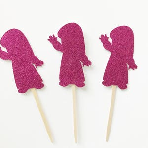 Adornos para cupcakes de Lilo y Stitch - Kawaii - Decoración de cumpleaños - Decoración de fiesta - Fiesta temática hawaiana - Fiesta de Disney - LiloNStitch - Adornos de 12 unidades imagen 3