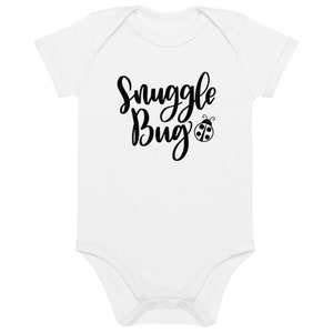 snuggle bug onesie, calligraphy, newborn onesie, body suit, cute, baby onesie, adorable, gerber onesie, baby bottle, ladybug, snuggles