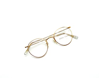 Savile Row Eyeglasses Rare Prototype 14 KT RG White Gold Panto 