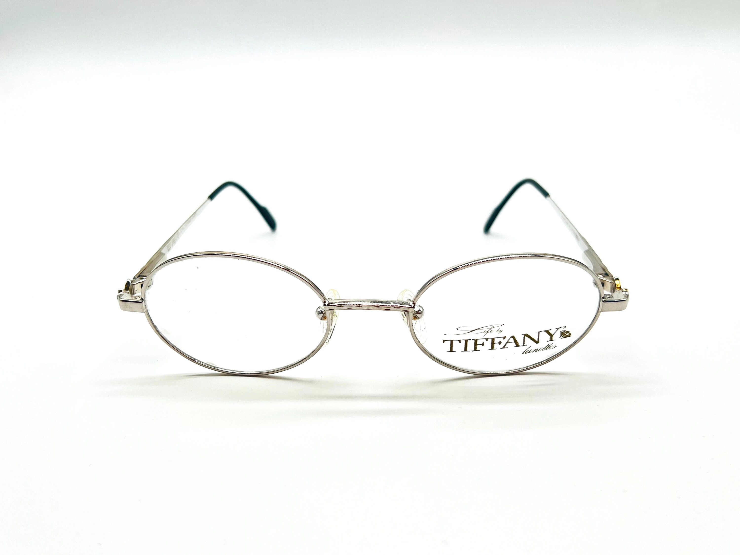 Vintage Tiffany Oval Silver T631 C10 Eyeglasses Optical Frame