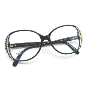 Vintage Gucci GG 2126 49F Black Square Large Women’s Glasses Eyeglasses Eyewear