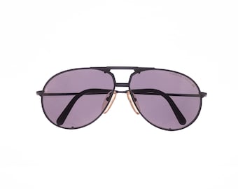 Vintage Carrera Porsche 5651 90er Schwarze Pilotenbrille Lunettes Gafas Occhiali