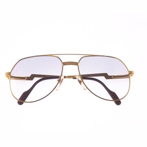 Vintage Hilton Exclusive 021 C1 Gold Aviator Gold Sunglasses Green Lens SUnglasses Eyeglasses Optical Frame Eyewear