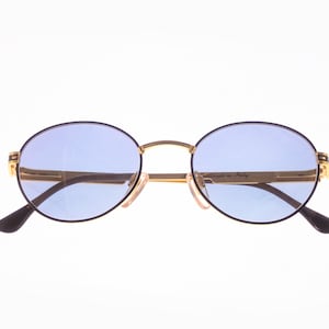 Vintage Hilton Manhattan 205 Gold Grey Mirror sunglasses eyeglasses eyewear 50mm