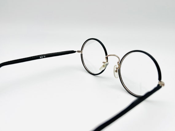 Vintage BOIC Round Black & Silver Eyeglasses Opti… - image 4