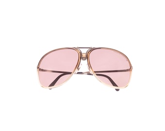 Vintage Carrera Porsche 5633 40 Gold Braun Sonnenbrille Lunettes Gafas Occhiali