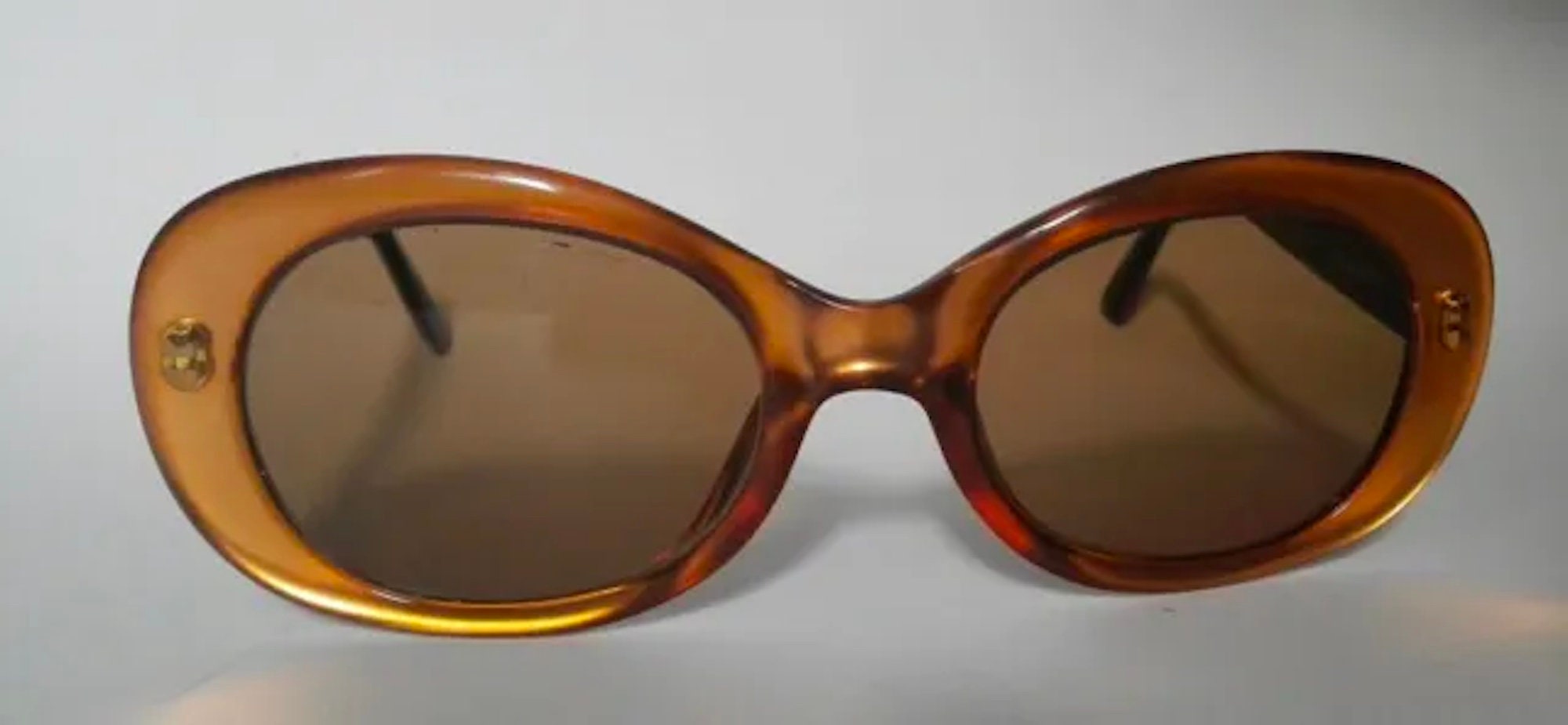 Vintage Christian Dior Sunglasses 2957 Brown Oval Sunglasses 