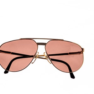 Vintage Christian Dior 2572 40 Gold Aviator Sunglasses Eyewear Eyeglasses Eyewear