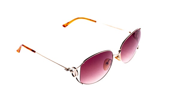 Vintage Christian Dior Sunglasses 2835 40A Gold Oval