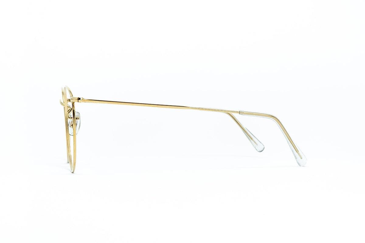 Vintage Algha Savile Row Quadra Gold Eyeglasses 54-18-145 | 1980s 