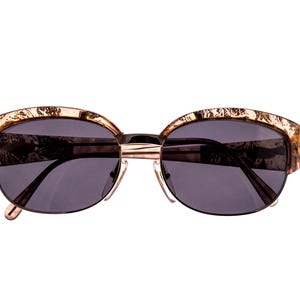 Vintage Christian Dior 2389 46 Oval Round Gold Brown Sunglasses NOS Dior Sunglasses