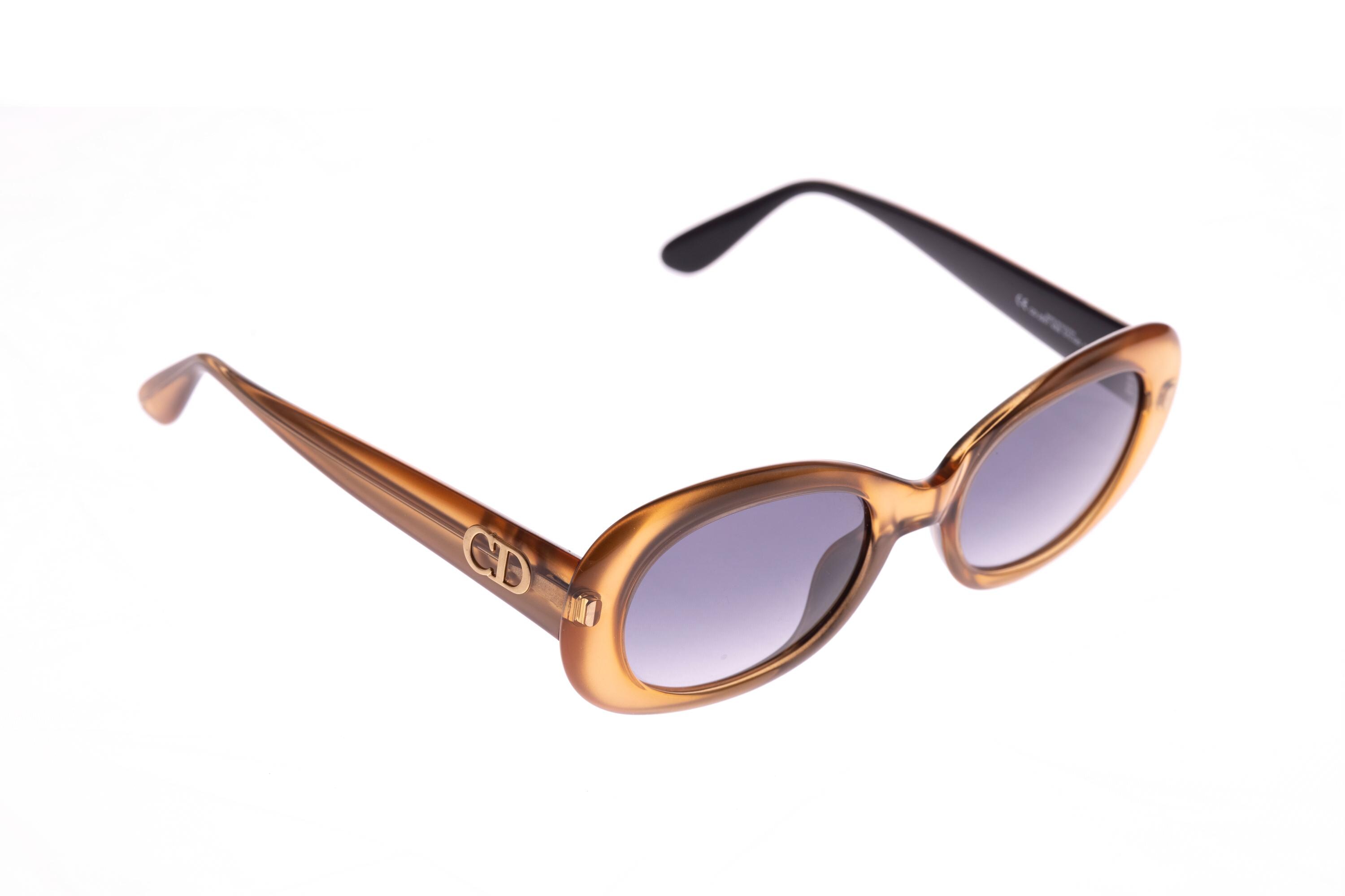 Vintage Christian Dior 2957 43N Oval Gold Sunglasses Eyewear  display picture 2