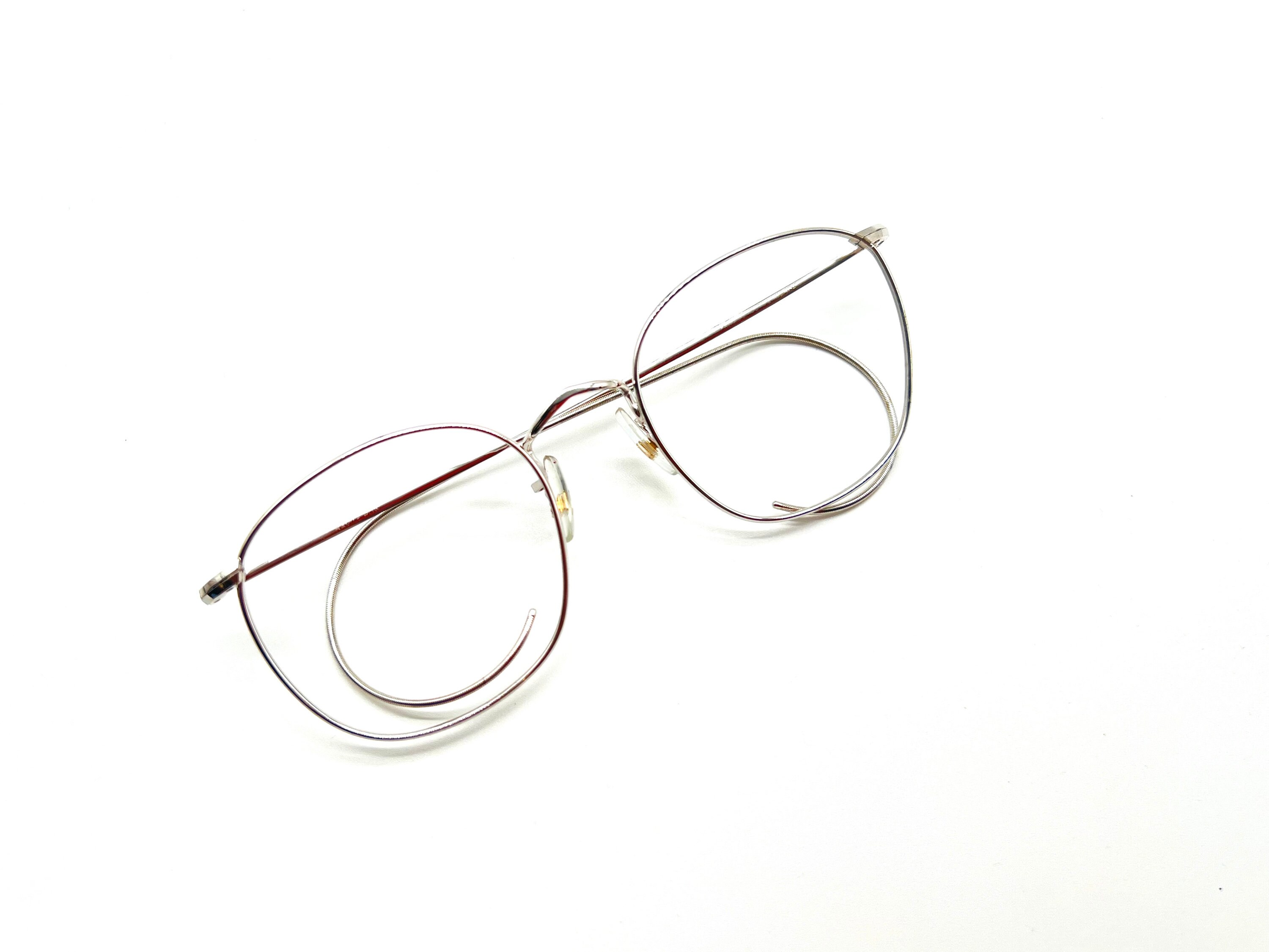 Vintage Savile Row 14 KT GF Panto Silver Panto Eyeglasses Optical